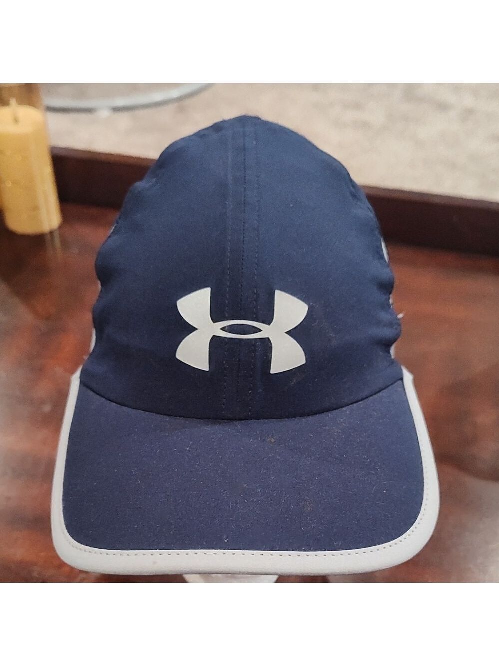 Under Armour Navy Blue Hat with White Logo Accent - Picture 1 of 7